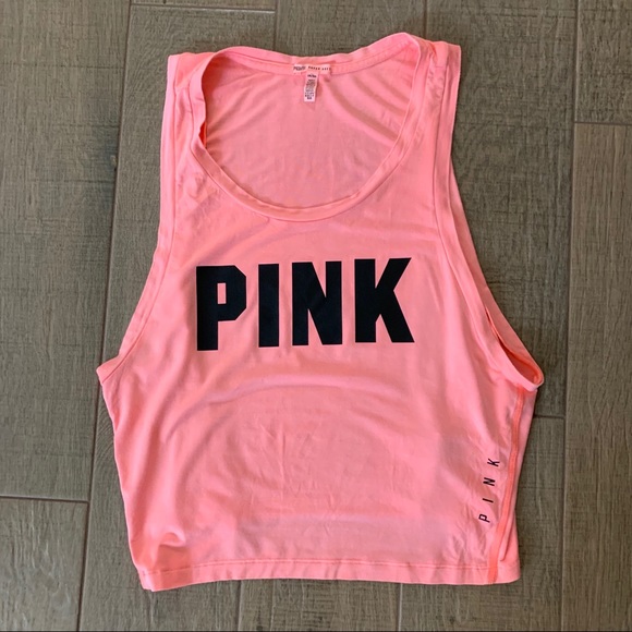PINK Victoria's Secret Tops - SOLD 🚨Pink Super Soft Cropped Yoga Top